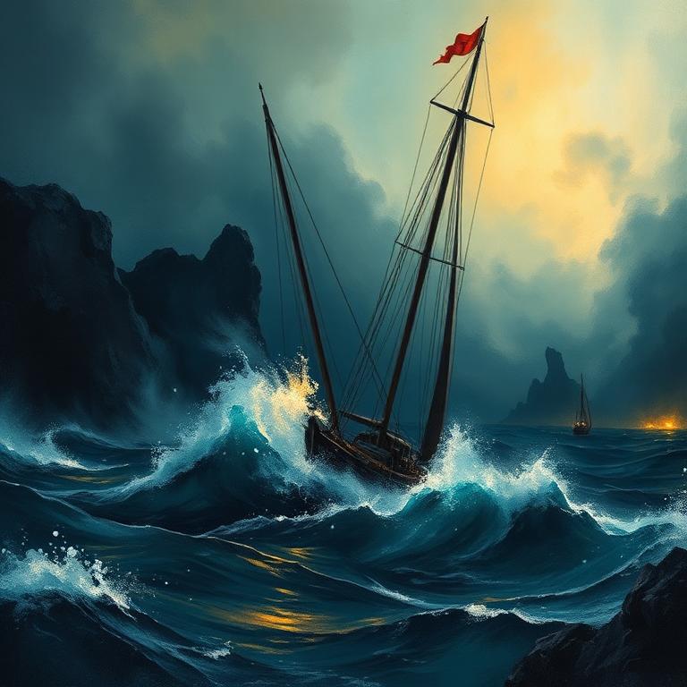 Cover art for Sailing in the Storm